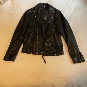 All Saints mens XS leather jacket